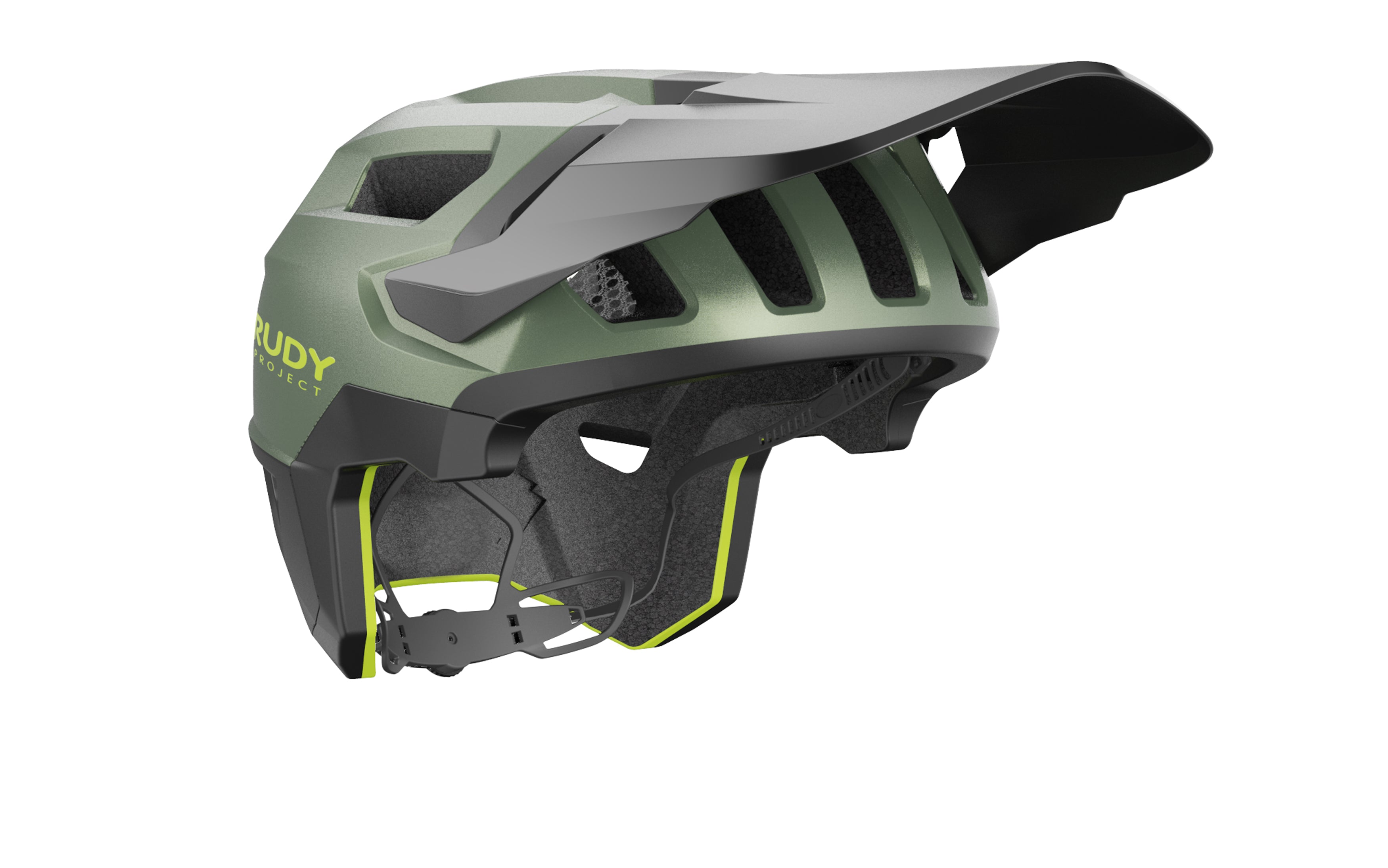 HELMET TERRAFORM MET.OLIVE/BLACK/ACID GREEN M. S-M