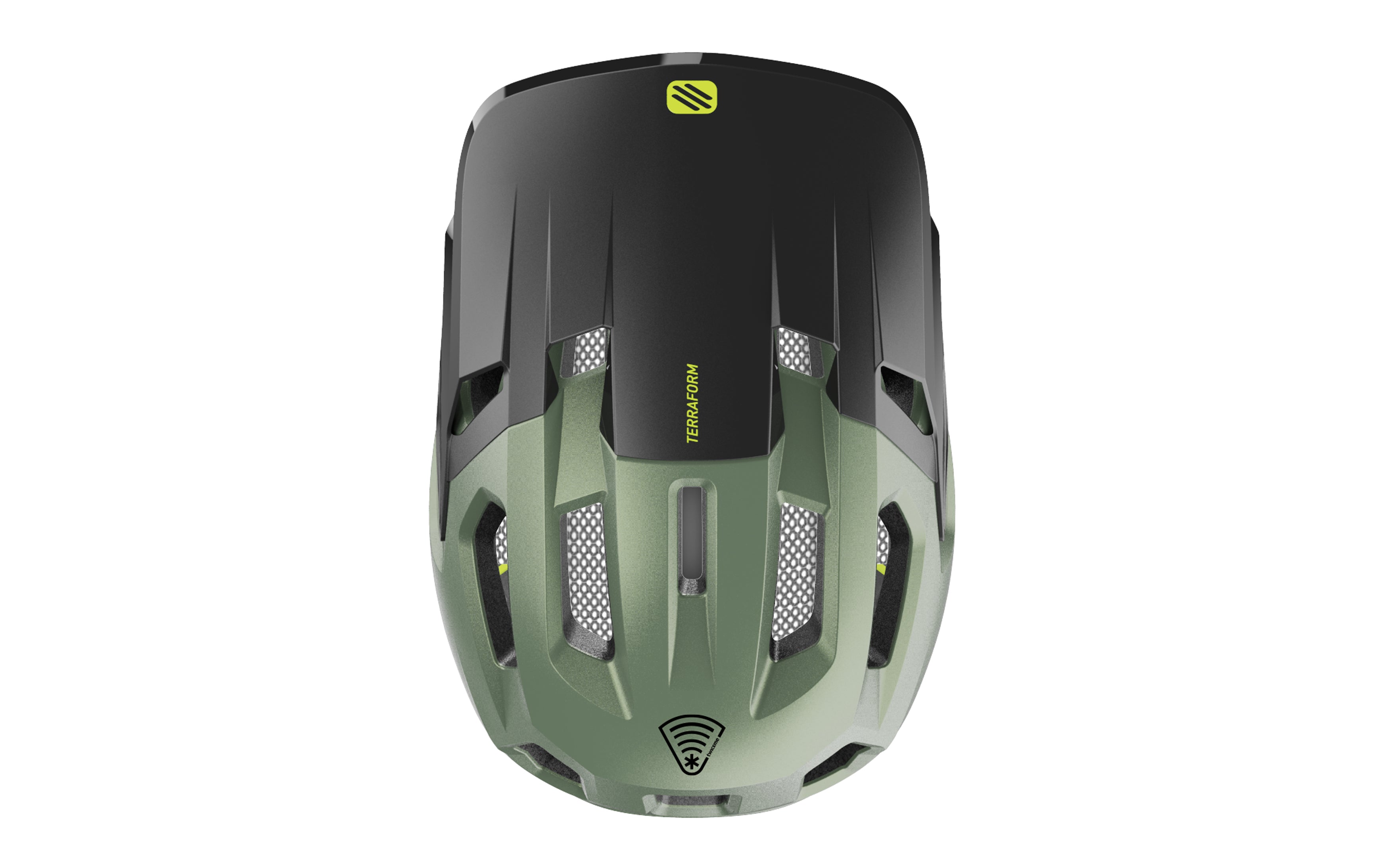HELMET TERRAFORM MET.OLIVE/BLACK/ACID GREEN M. S-M