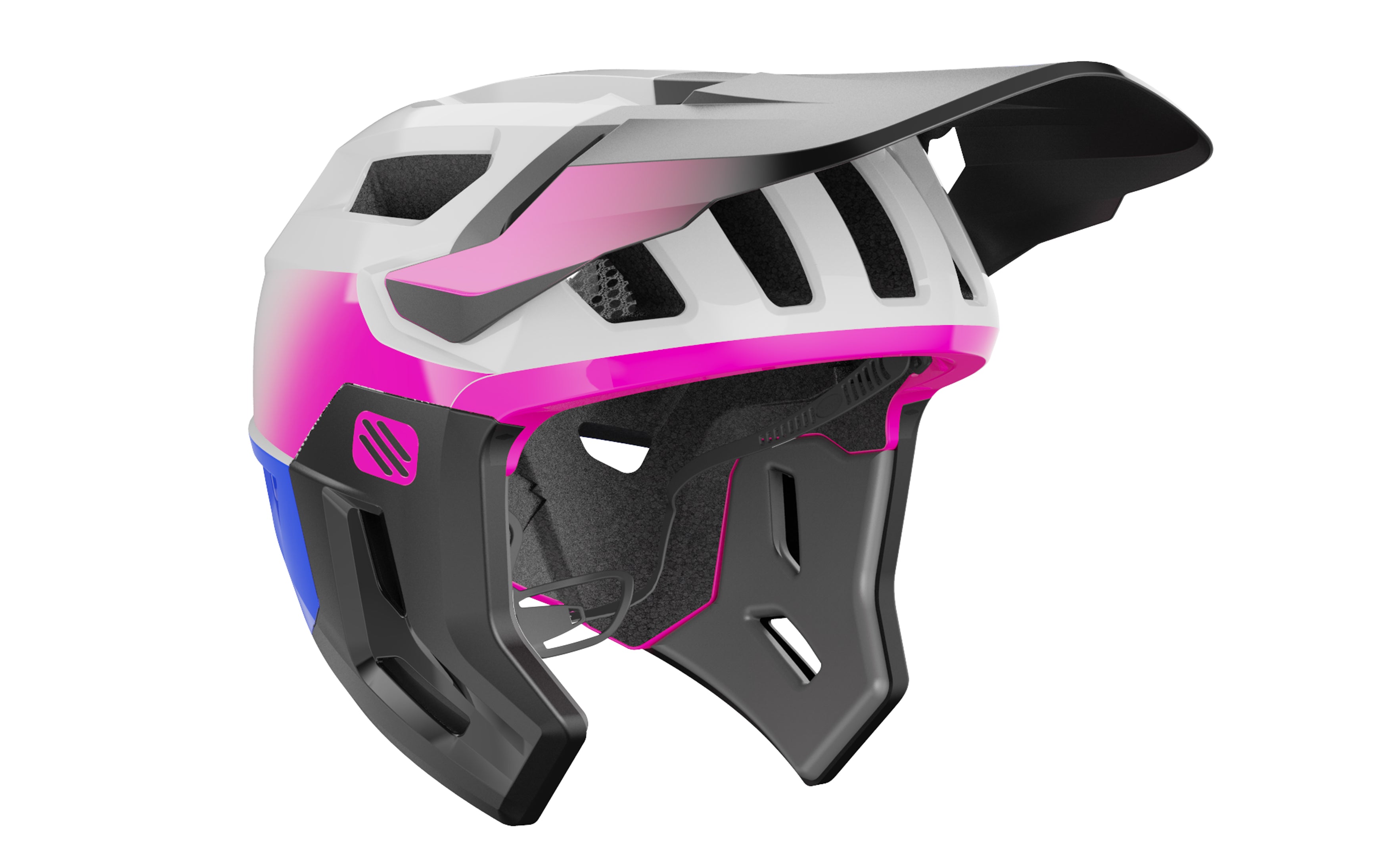 HELMET TERRAFORM PRO WHITE/PINK/CYBER BLUE SH. S-M