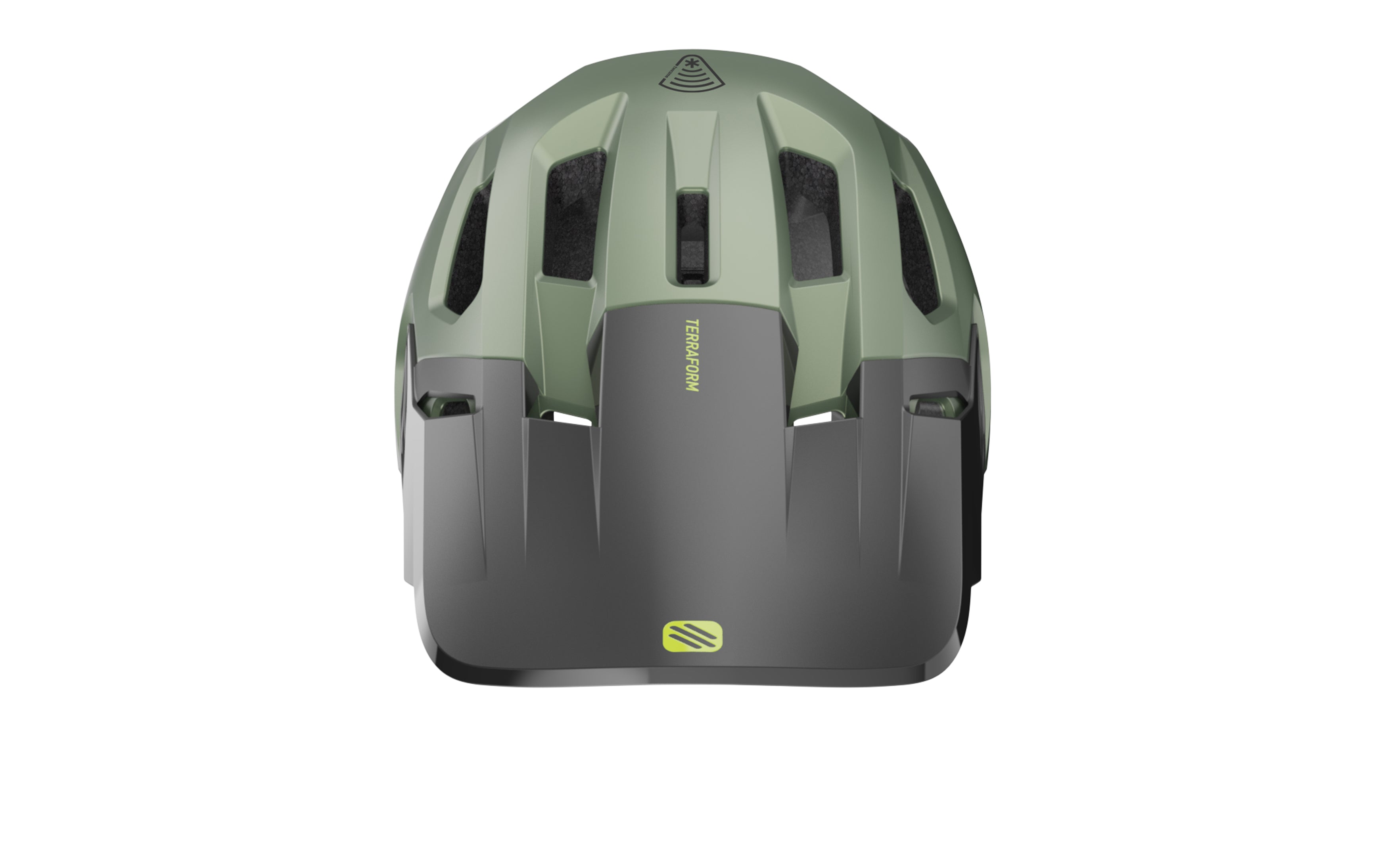 HELMET TERRAFORM MET.OLIVE/BLACK/ACID GREEN M. S-M