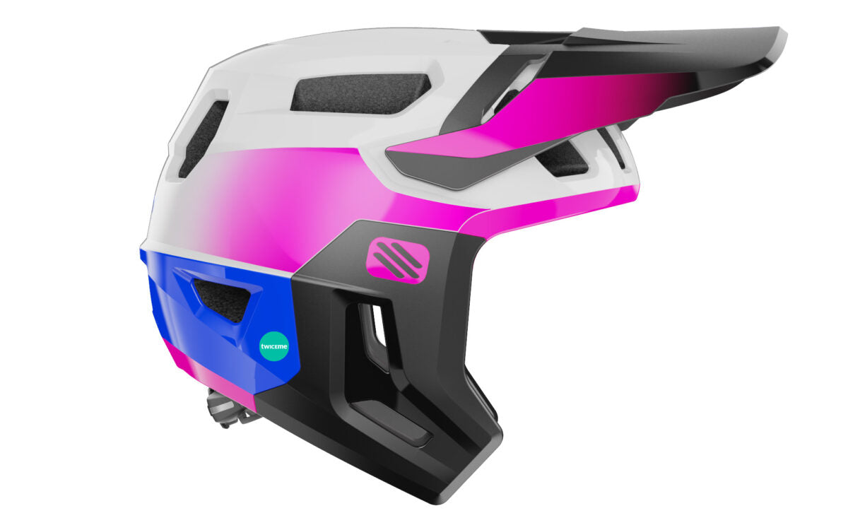HELMET TERRAFORM PRO WHITE/PINK/CYBER BLUE SH. S-M