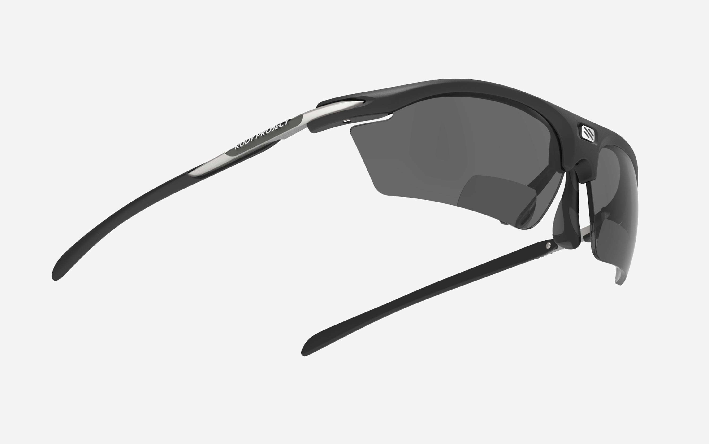 RYDON READER PRESCRIPTION SUNGLASSES +2.5 RX SMOKE BLACK
