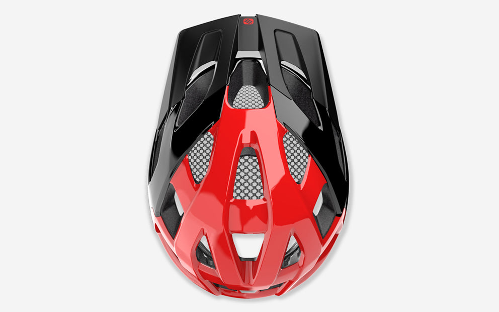 HELMET CROSSWAY BLACK/RED (SHINY) L
