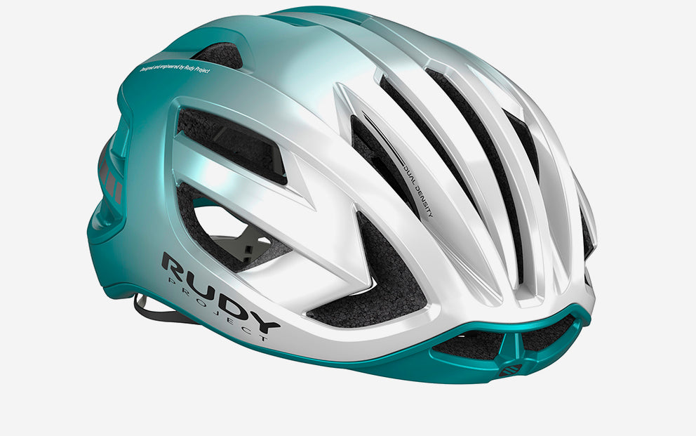 HELMET EGOS PEARL/EMERALD METAL MATTE M