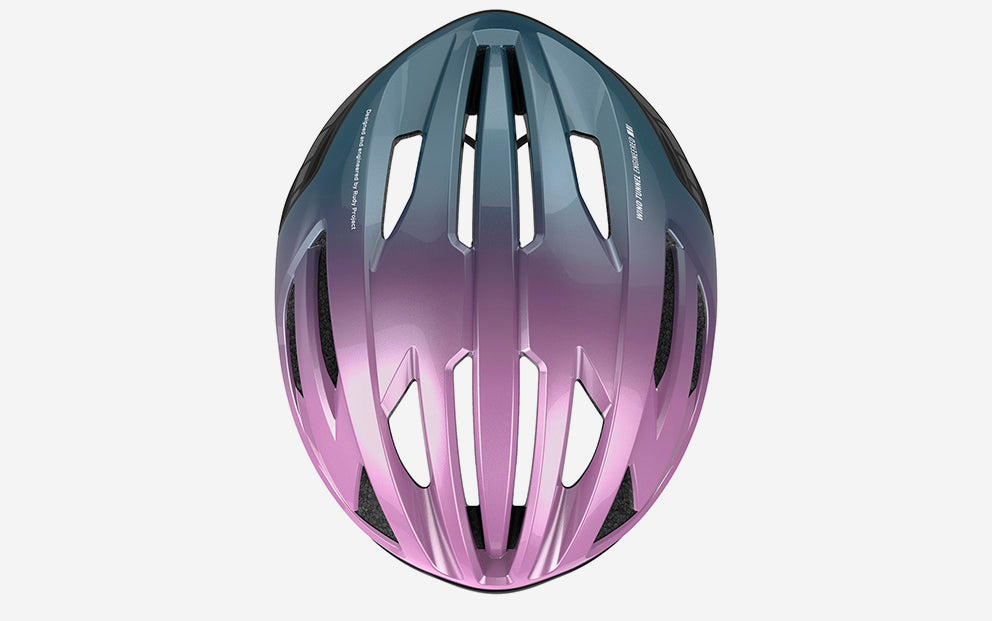 HELMET EGOS LILAC/BLUE AVIO METAL SHINY S