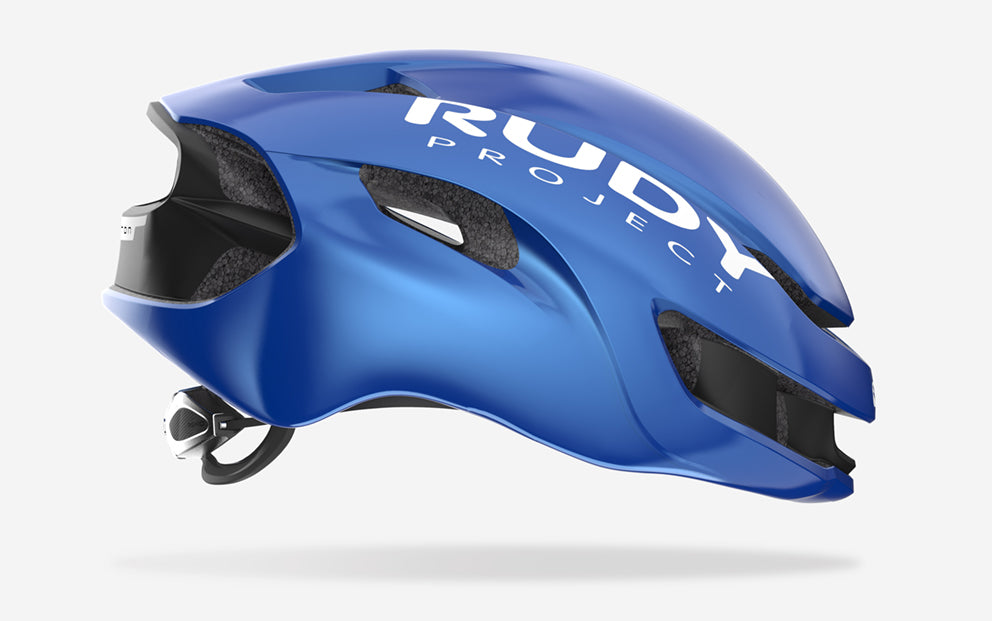 HELMET NYTRON BLUE METAL (SHINY)-BLACK (MATTE) S-M