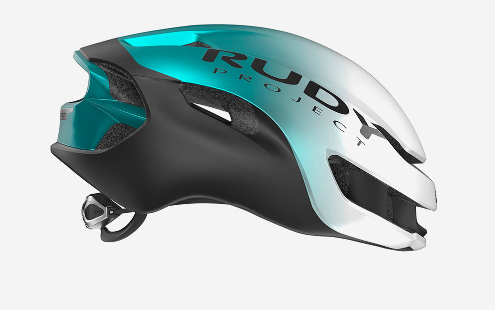 HELMET NYTRON PEARL/EMERALD/BLACK METAL MATTE L