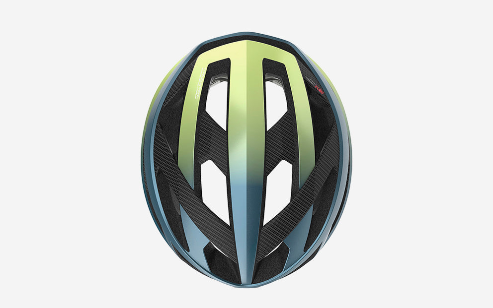 HELMET REBEL BLUE AVIO/APPLE GREEN METAL MATTE L