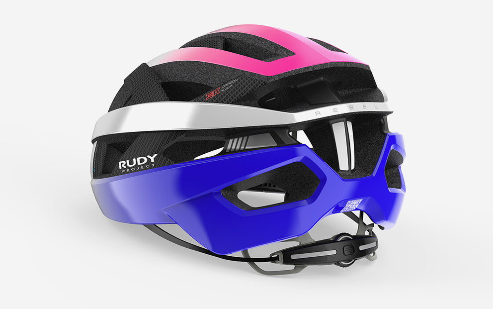 HELMET REBEL PEARL METAL/PINK/CYBER BLUE SHINY L