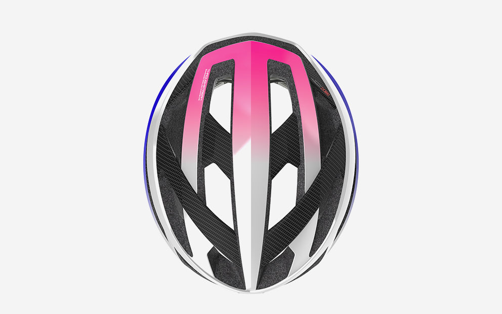 HELMET REBEL PEARL METAL/PINK/CYBER BLUE SHINY L