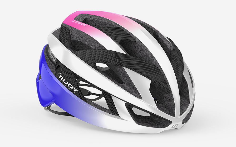 HELMET REBEL PEARL METAL/PINK/CYBER BLUE SHINY S-M