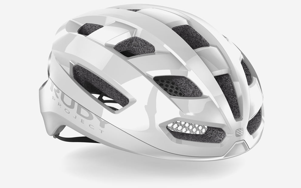HELMET SKUDO WHITE SHINY S-M
